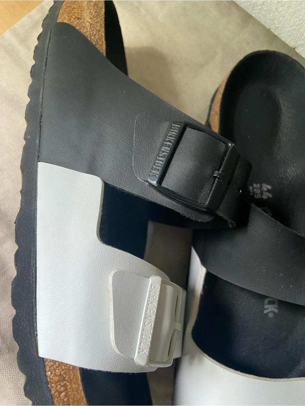 Birkenstock Two-Tone Black & White Arizona Sandals